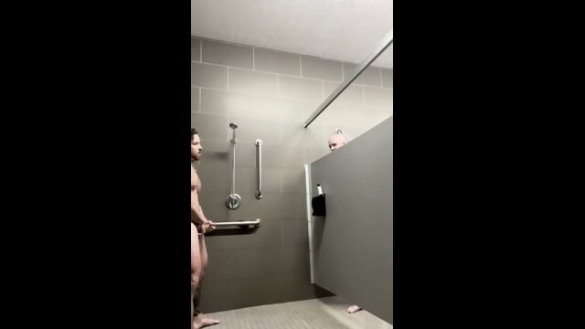 gym shower masterbation