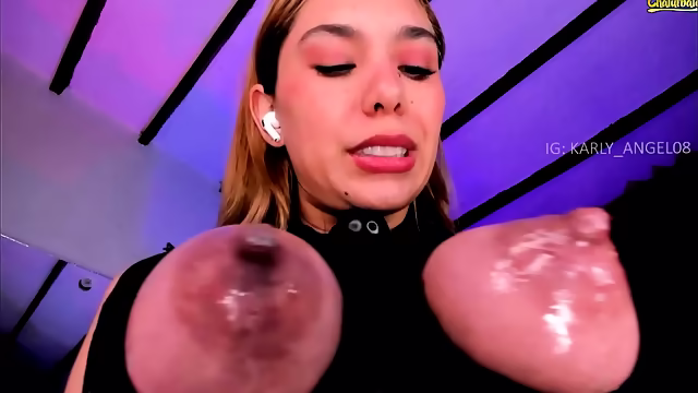 Karli angel masturbating n breast milk.mp4
