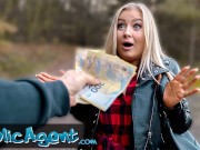 Public Agent She is a sexy blonde who has big boobs and love to fuck outdoors