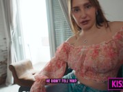 SeE8: Step son fuck step mom with her new husband in share bed till cum in pussy and mouth