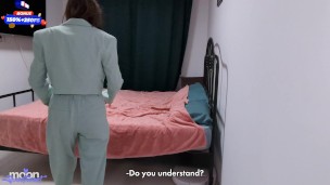 Step Mom - Tori Mur - caught cheating, now must share bed with step son