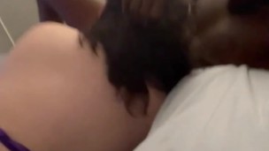Cuck happily gets sloppy seconds in close up fuck-extremely used wife's pussy