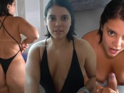 Fucked a curvy stranger on vacation and ended up on her natural tits