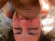 Gagfest in Nature My Balls Hit Her Face with Every Thrust