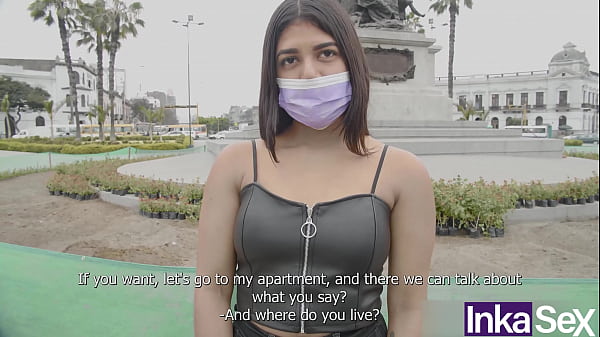 Submissive i8-year-old Venezuelan receives her first anal drilling on the streets of Lima
