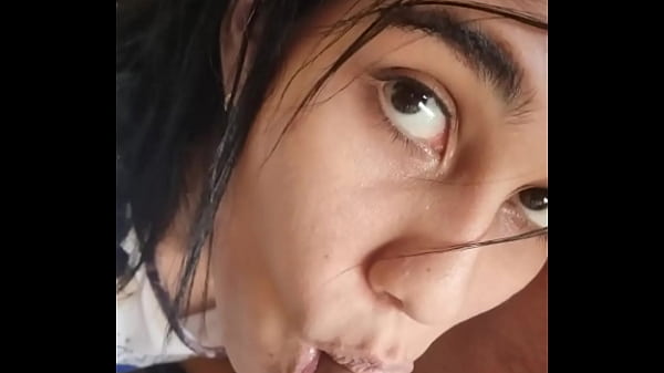 Colombian girl loves swallowing cock while watching her favorite movies