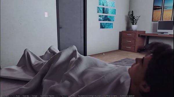 Playing story videogame 7 dreaming fucking girl