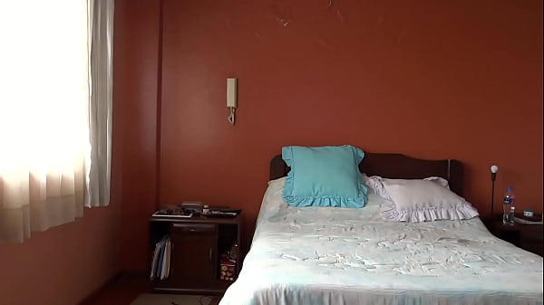 I put a camera on my wife's stepsister masturbating while she watches huge cocks