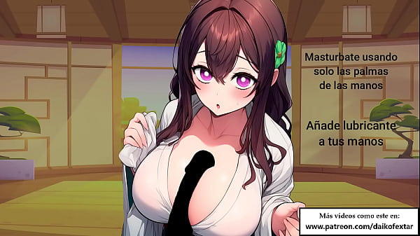 JOI hentai with the pillar of love. Special masturbation instructions in Spanish.