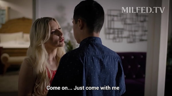 Hot Step Mom Gives to her Stepson his First Blowjob