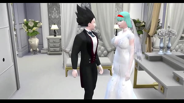 Dragon Ball Porn Epi 24 Beautiful Newlywed Wife at her Wedding they take erotic photos in front of her Cuckold Husband fucked by the Old Man Netorare Hentai