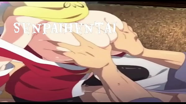 Hentai chica de cabello rosa ninja follando con un chico acostado