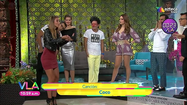 Natalia Valenzuela fondles herself on Mexican tv