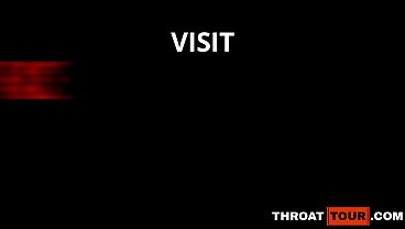 Rough Throat Fuck Turns Petite Big Tits Colombian Into Cum Swallower