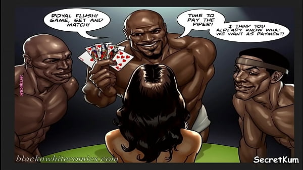 The Poker Game season 2 Ep.i - Time to pay The Piper || White Slutty Wife Strips off her clothes for Black Basketball Players