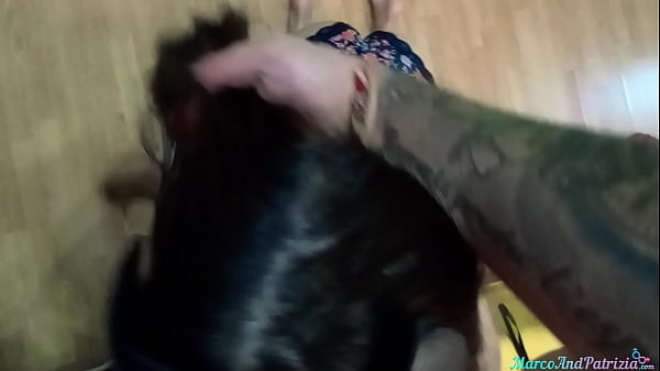 Babe Deep Sucking Guy's Cock and Footjob - Homemade