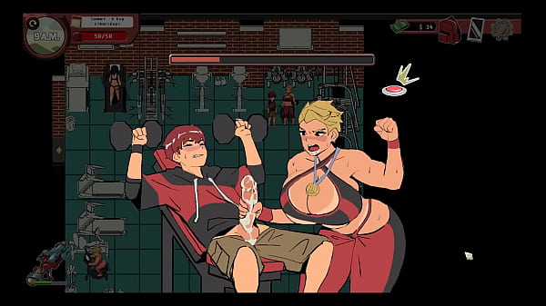 Spooky Milk Life [Juego hentai tabú PornPlay] Ep.2e Paja femdom en el gimnasio