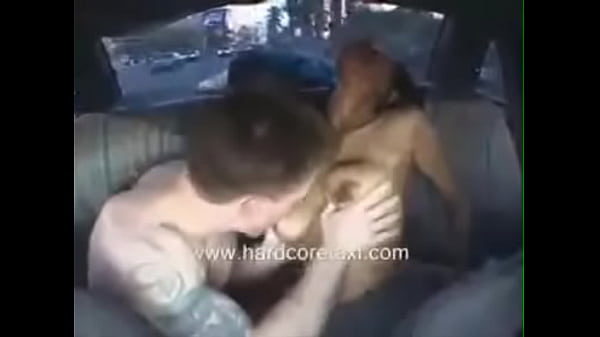 Latina fucking in the taxi