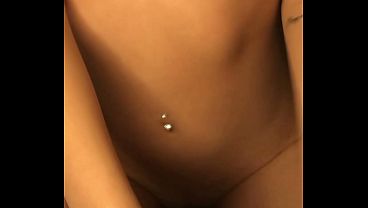 Beautiful waist of Colombian model fucking