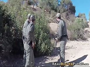 Real Mexican Border-Jumper Public Sex With BorderGaurd